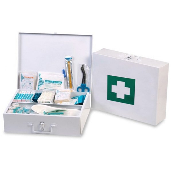 Alternative view of Empty Metal First Aid Box Only