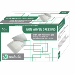 Dressing Non-Woven with absorbent pad 6 x8.3cm – 50s