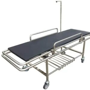 Stainless Steel Flat Emergency Patient Stretcher with Backrest Adjustable