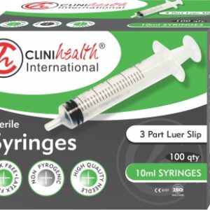 Syringe 10ml 3 Part L/Slip 100s Clinihealth