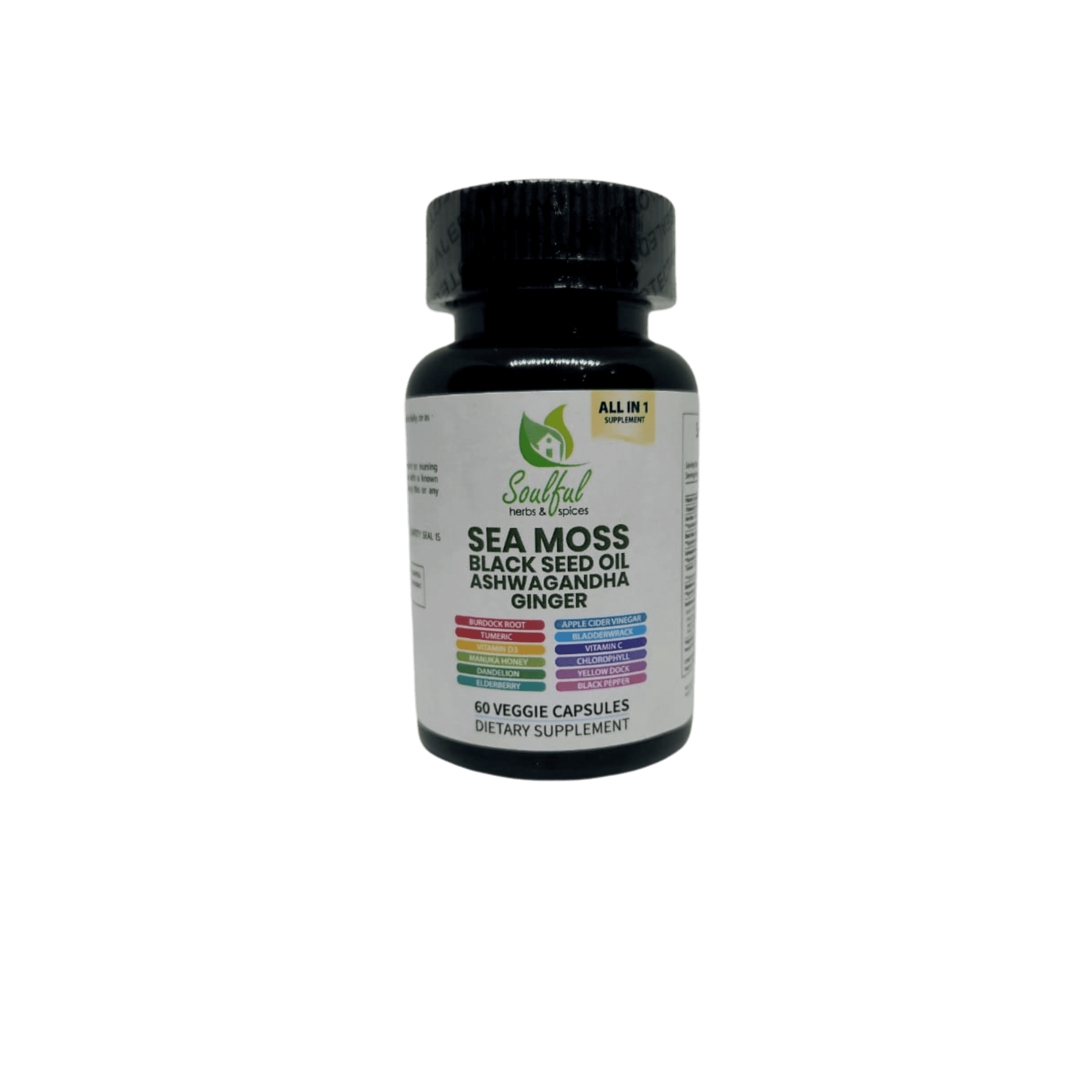 Alternative view of Sea Moss Allin1 supplement (60 veggie capsules)