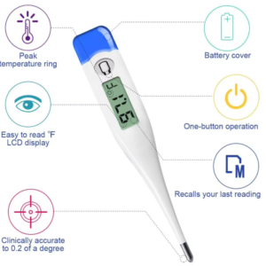 Alternative view of Digital Thermometer – THACD
