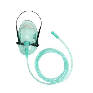 Alternative view of Oxygen Mask and tubing – Adult