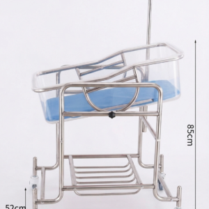 Stainless Steel Baby Carriage  – Blue
