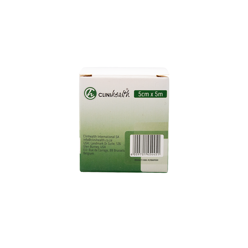 Hypoallergenic Plastic Tape Transparent 5cm x 5m - Image 3