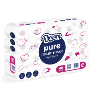 1Ply Virgin Toilet Paper – 48 Rolls (500 Sheets)