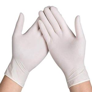 Alternative view of Examination gloves powdered latex size S/M/L/XL