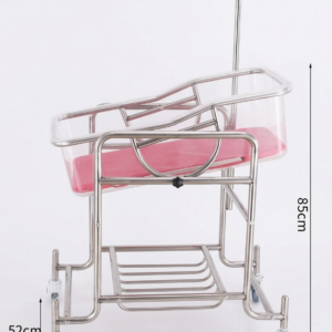Stainless Steel Baby Carriage – Pink