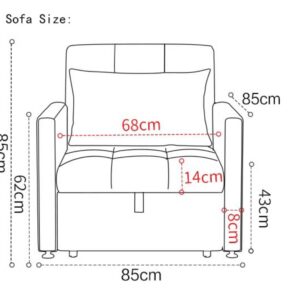 Alternative view of Medical Accompany Chair /  Hospital Attendant Couch – Retractable Sofa
