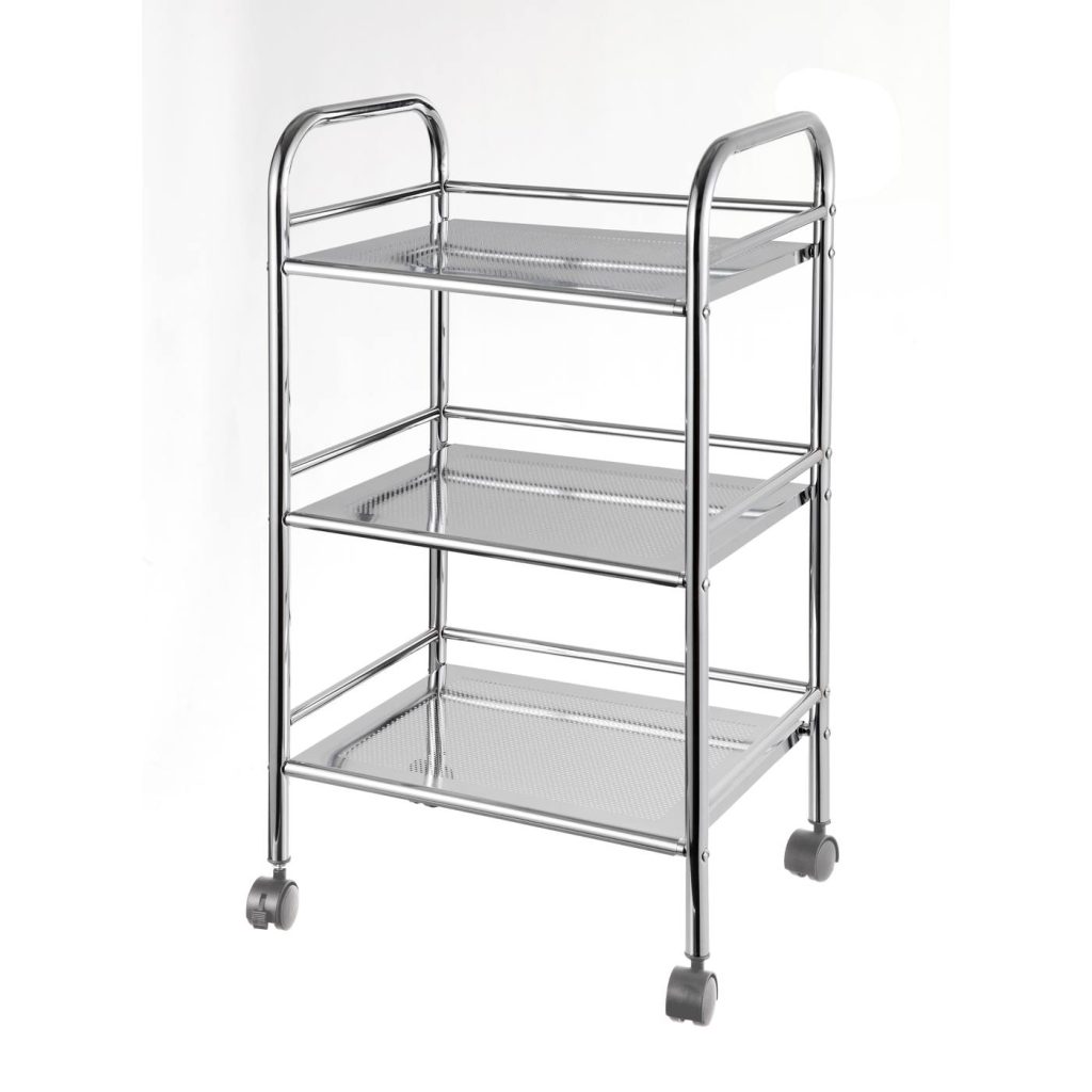 Alternative view of 3 tier tea/food trolleys Height 1070mm
