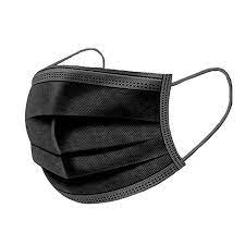 Face Masks 3ply Disposable Black – 50s