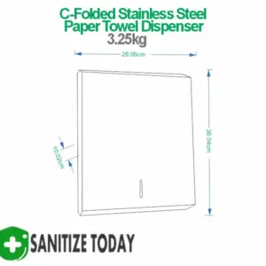 Alternative view of C -Folded Stainless Steel Paper Towel Dispenser