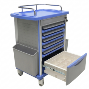 Alternative view of Medicine Trolley – Double Sided