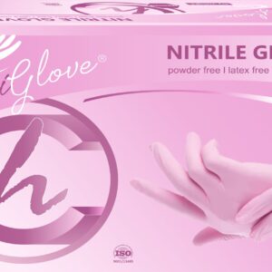Nitrile Gloves Powder Free – 100s Clinihealth Small Pink