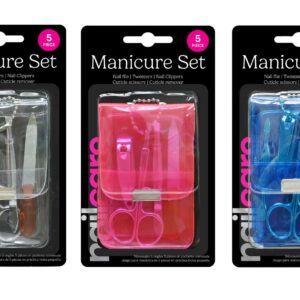 Manicure 5 Piece Set 3 Assorted Colours