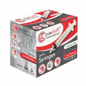 Syringe 5ml 3 Part L/Slip CliniHealth – 100s