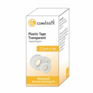 Plastic Tape Transparent – 2.5cmx5m – Singles