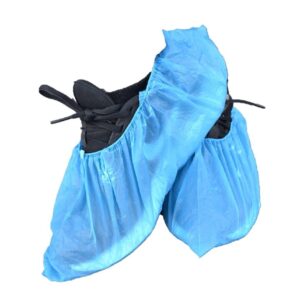 Disposable Blue Plastic Shoe Covers – 100s