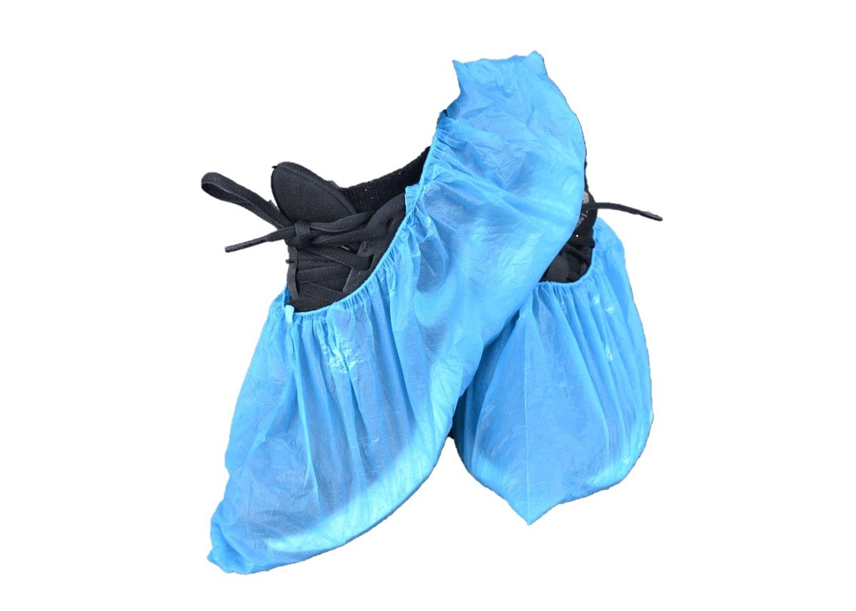 Disposable Blue Plastic Shoe Covers – 100s